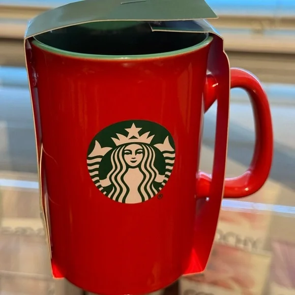 Starbucks Glossy Red Mug - Picture 3 of 8